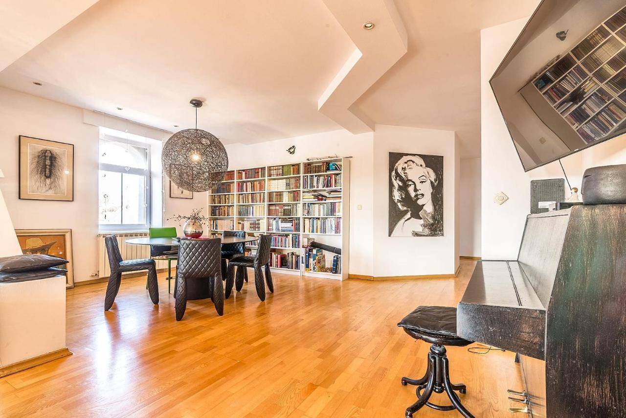 Modern City-Centre Penthouse With Spectacular Views / 135Sqm Záhřeb Exteriér fotografie
